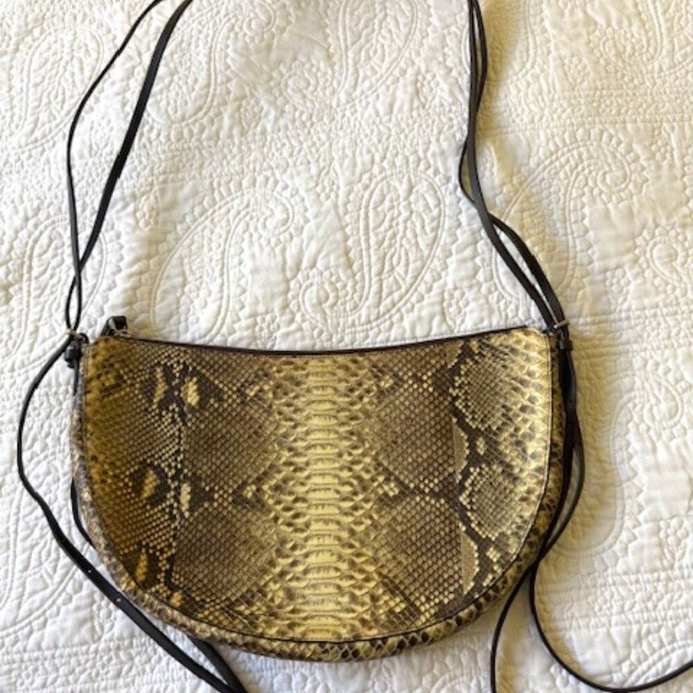 michael kors sedona medium python crossbody bag